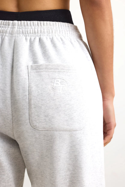 Mid-Rise Joggers in Heather Grey