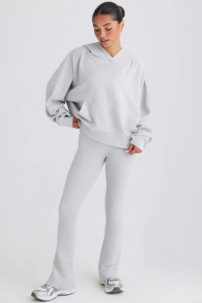 Flared Trousers in Pacific Grey