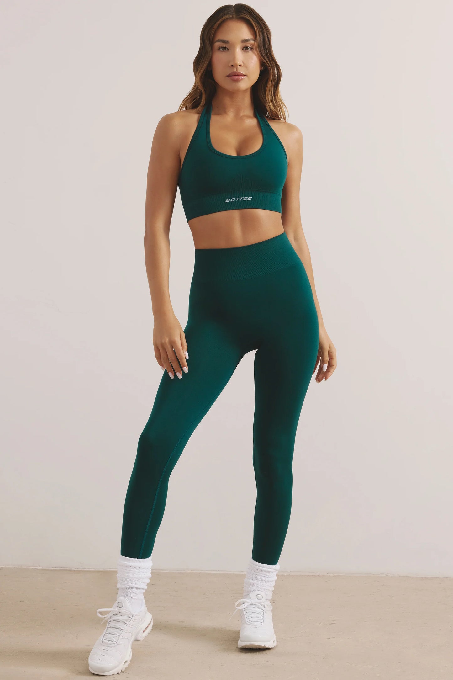 High Waist Define Luxe Leggings in Jade Green