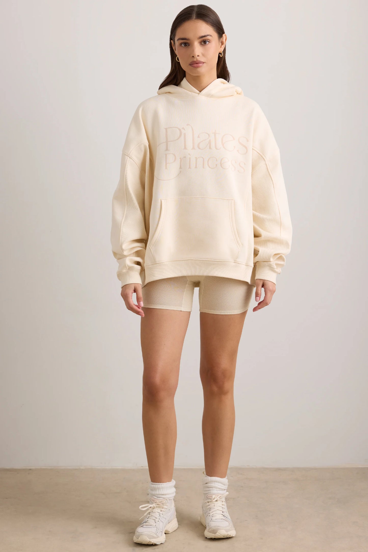 Oversized Hooded Sweatshirt in Vanilla