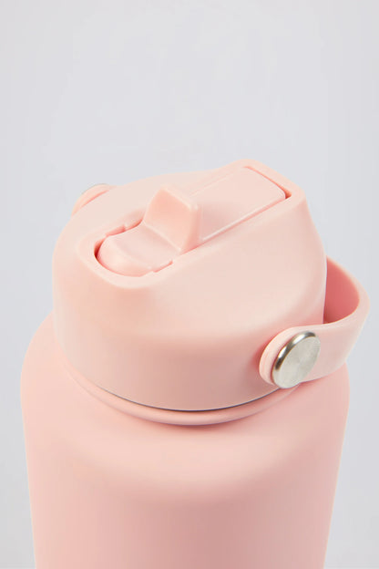 Thermos Water Bottle in Bubblegum Pink