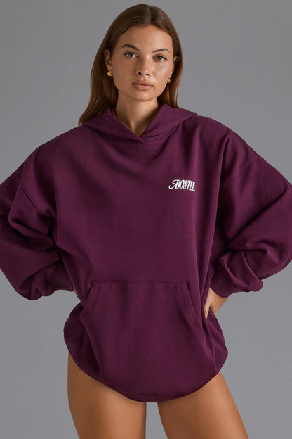 Oversized Hoodie in Grape