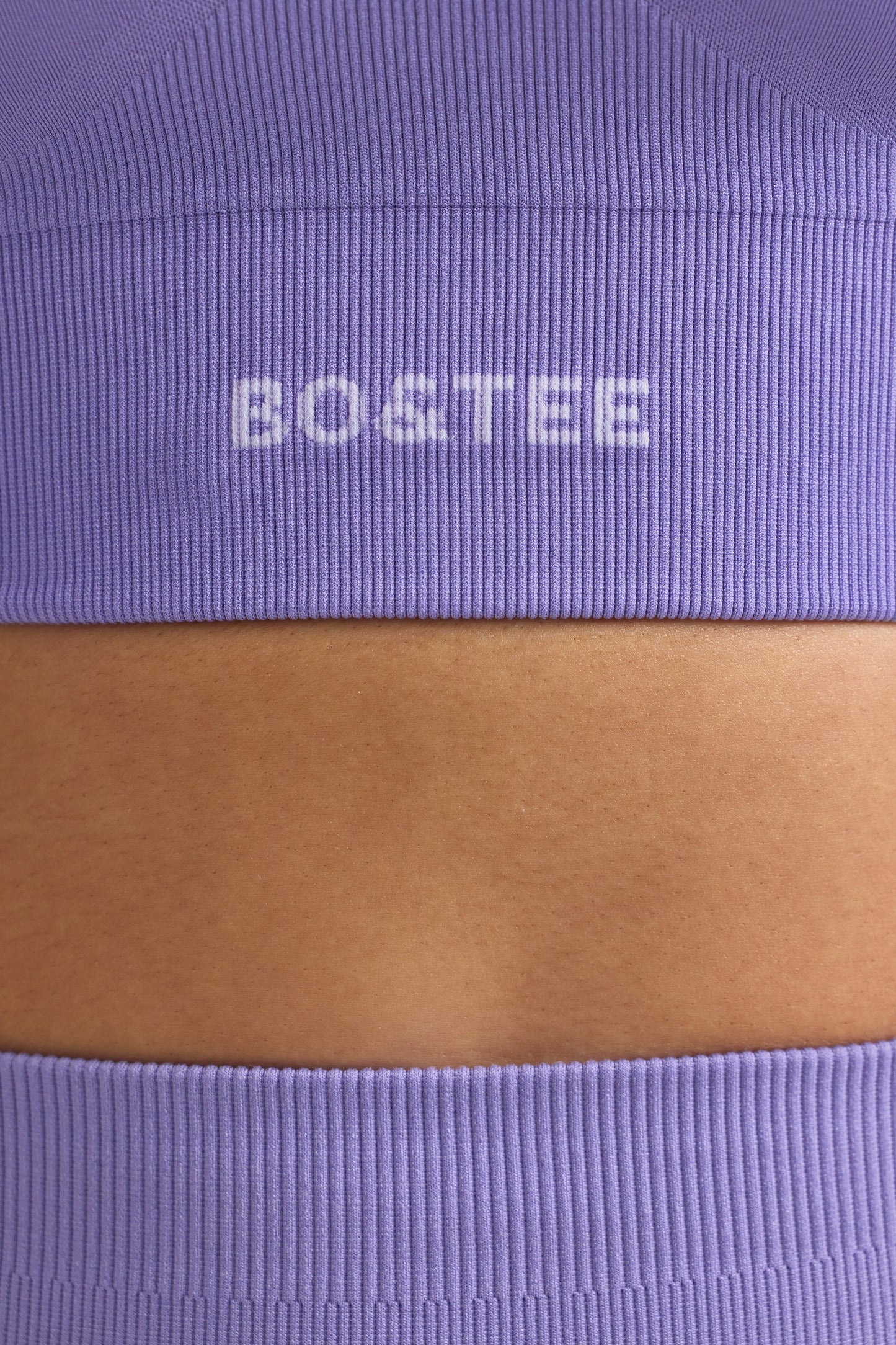 Define Luxe Halterneck Sports Bra in Purple