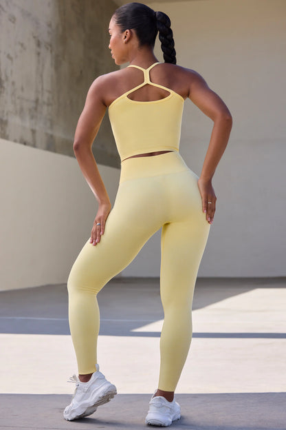 Super Sculpt Seamless Leggings in Soft Yellow