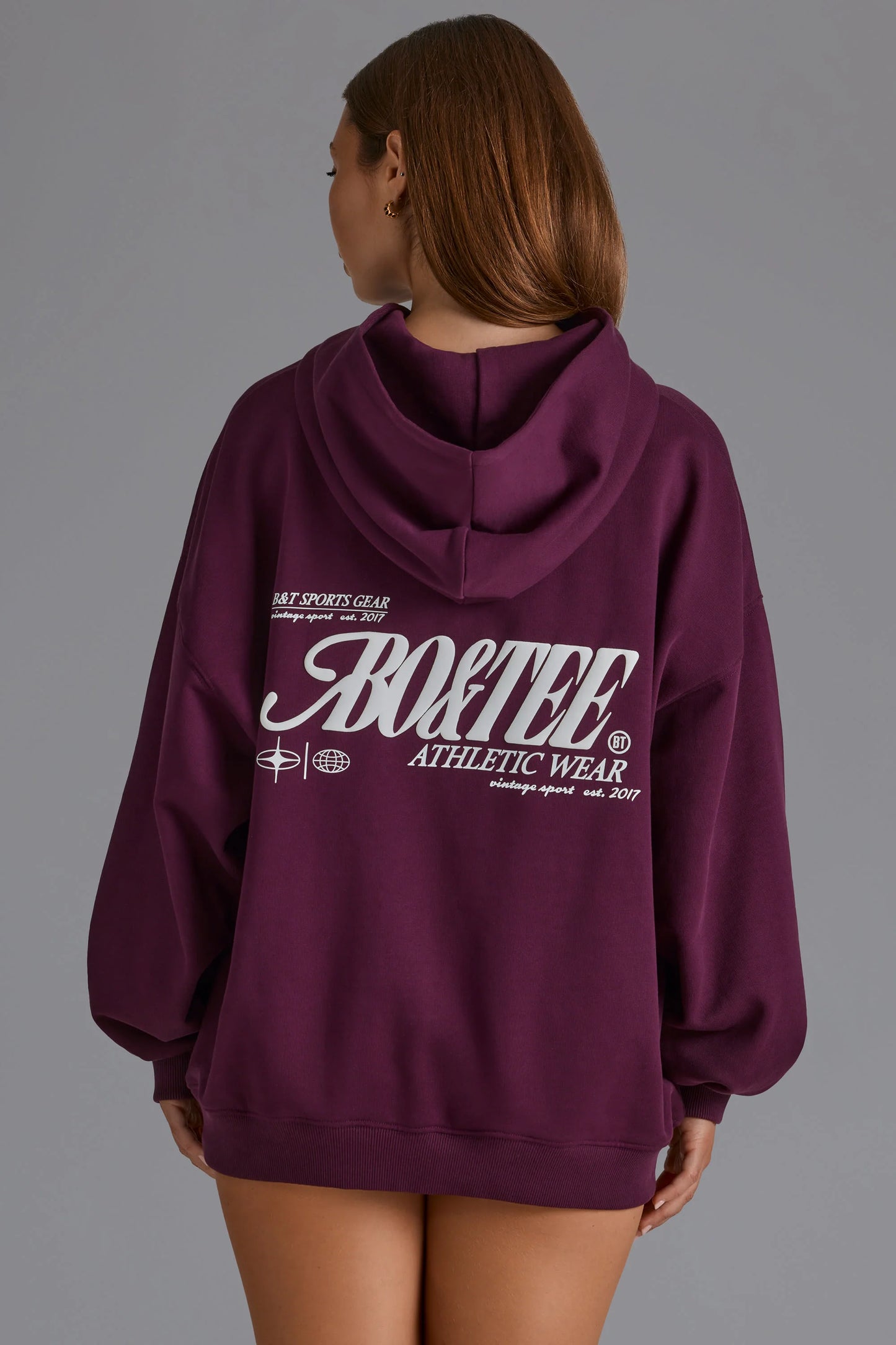 Oversized Hoodie in Grape