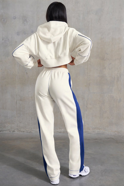 Wide Leg Sweatpants in White