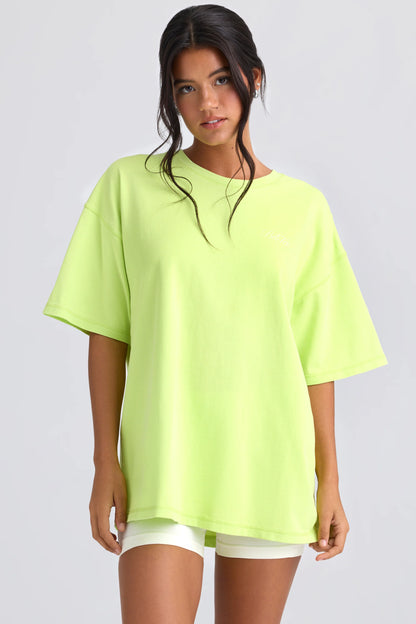 Oversized Short-Sleeve T-Shirt in Key Lime