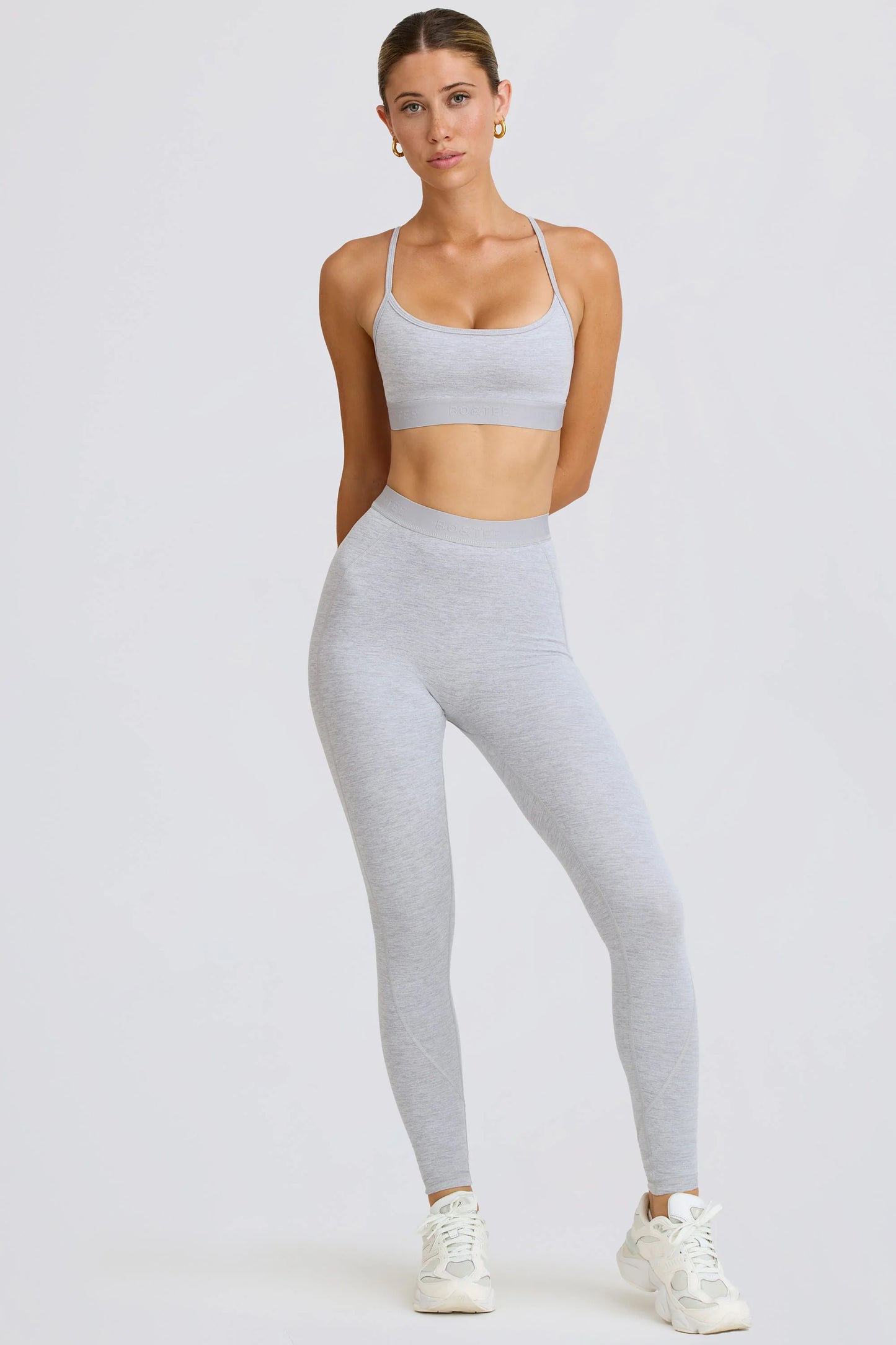 Soft Active Leggings in Grey Marl