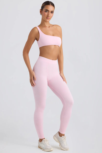 Seamless Rib Leggings in Washed Ice Pink