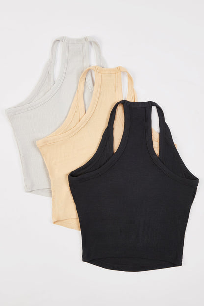 Modal Rib V Neck Tank Top Bundle