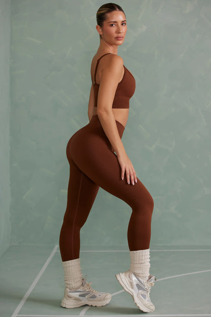 Super Sculpt Full Length Leggings in Copper Brown