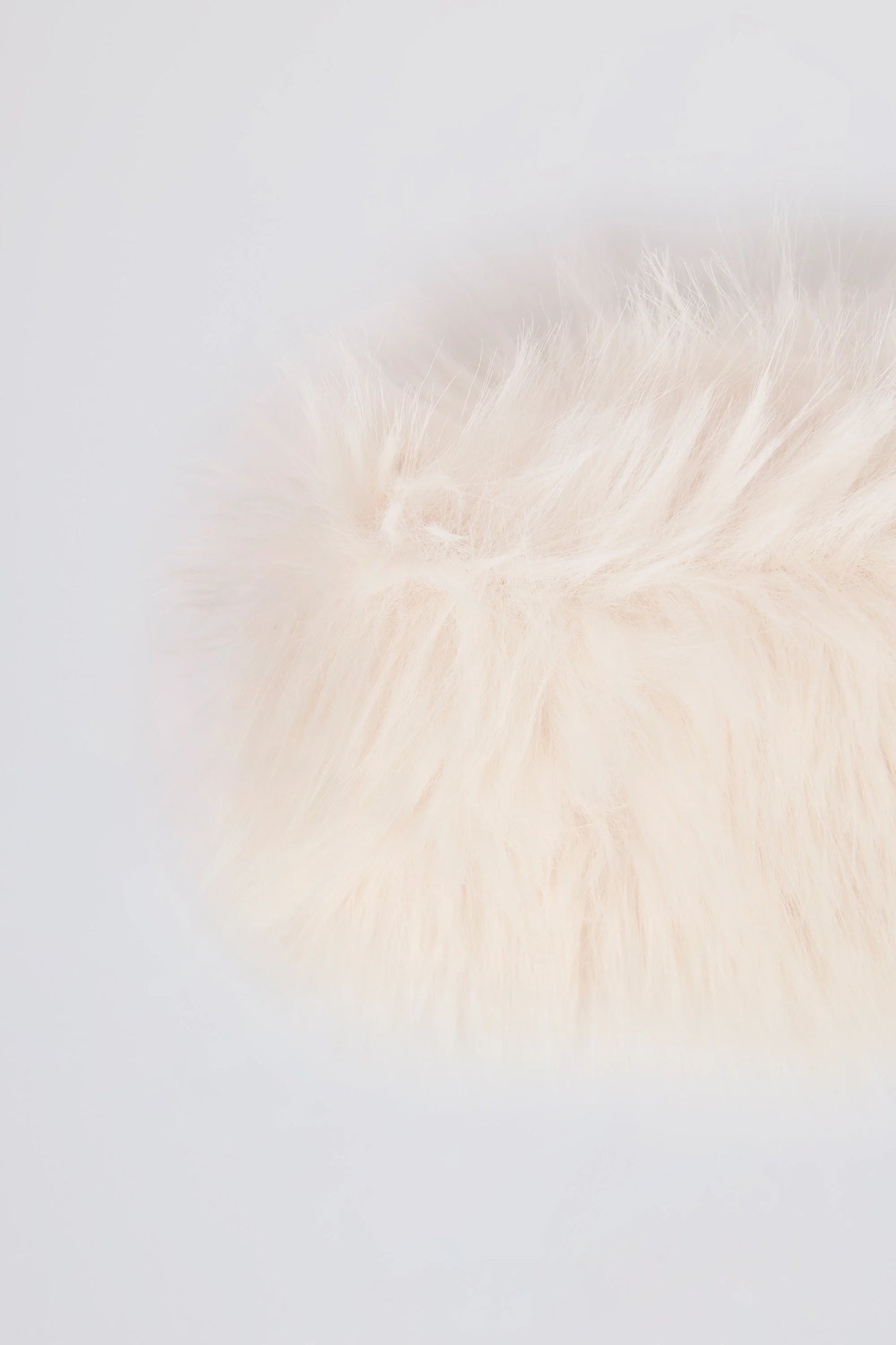 Faux-Fur Headband in Ice White