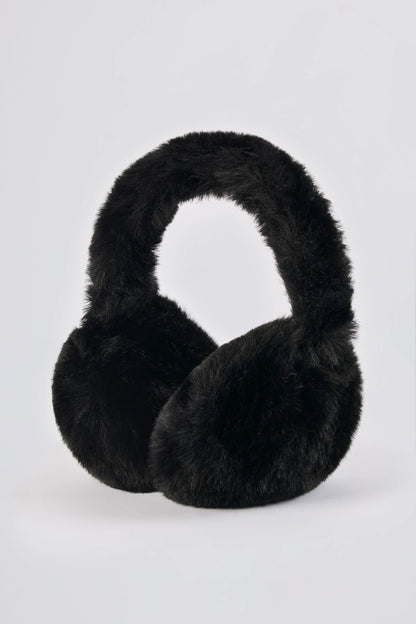 Faux-Fur Earmuffs in Black