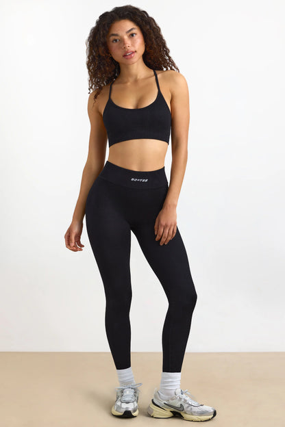 Petite FlexiRib High Waist Leggings in Black