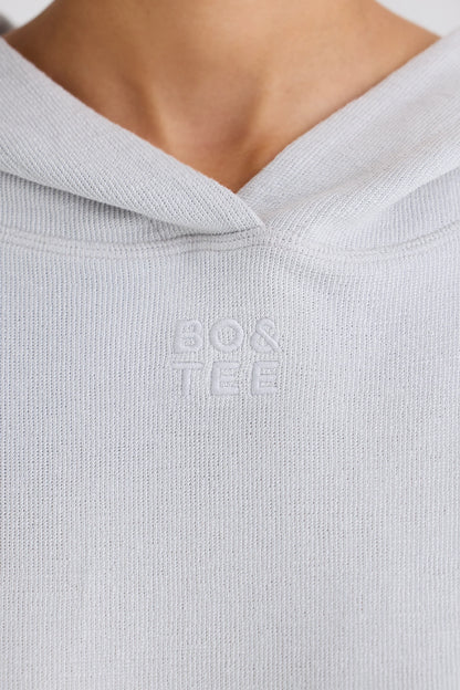 Graphic-Print Hoodie in Pacific Grey