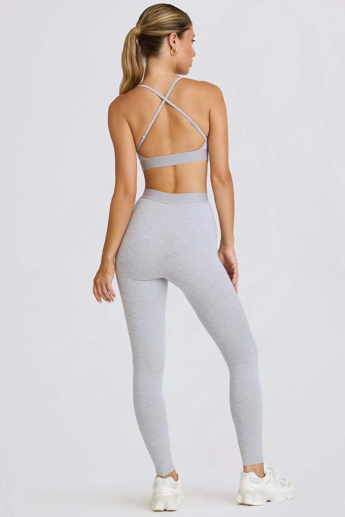 Soft Active Leggings in Grey Marl