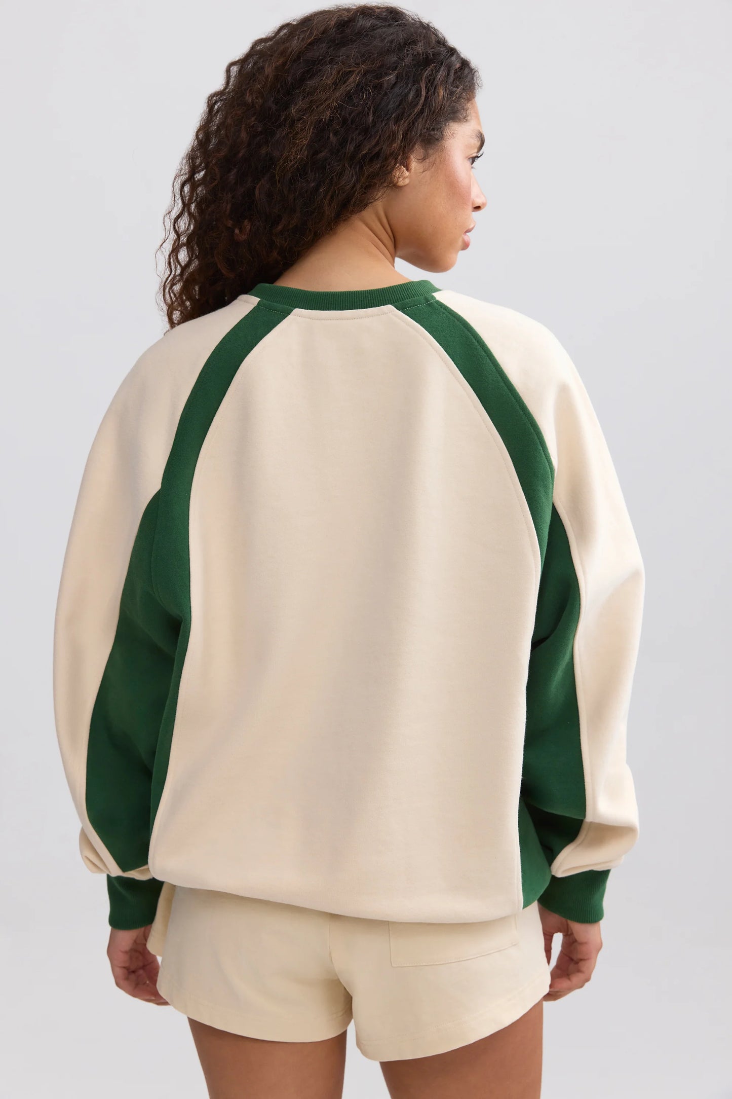 Oversized Colourblock Sweatshirt in Marble