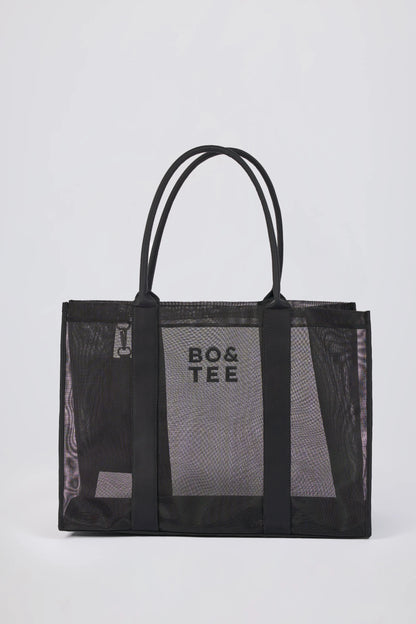 Mesh Tote Bag in Black