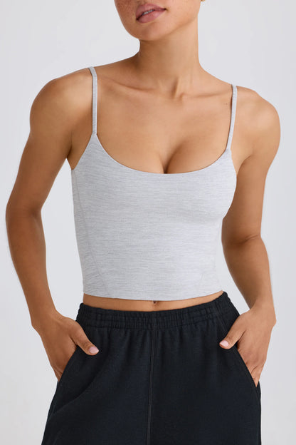 Soft Active Tank Top in Grey Marl