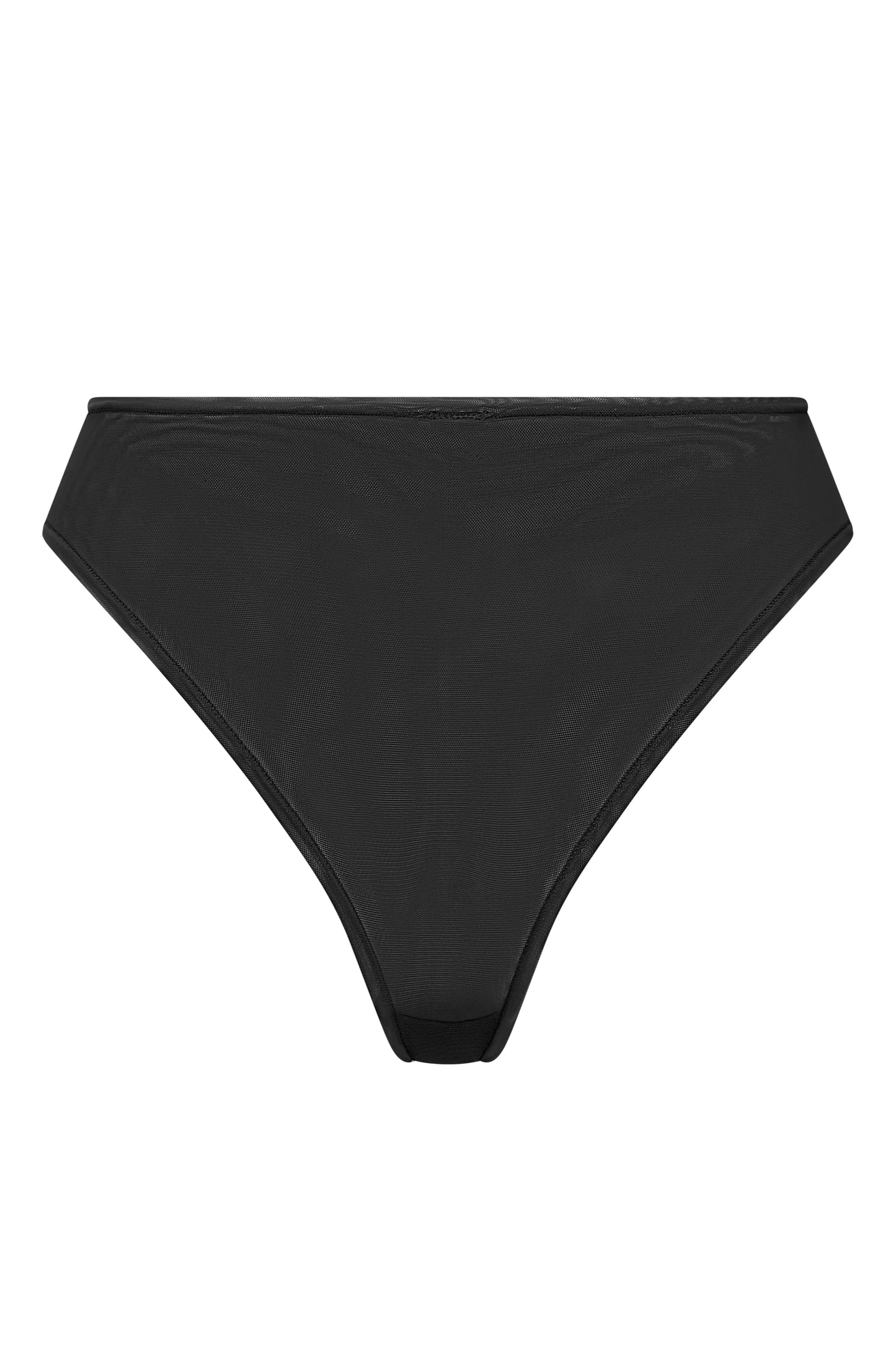 Soft Mesh Brief in Black