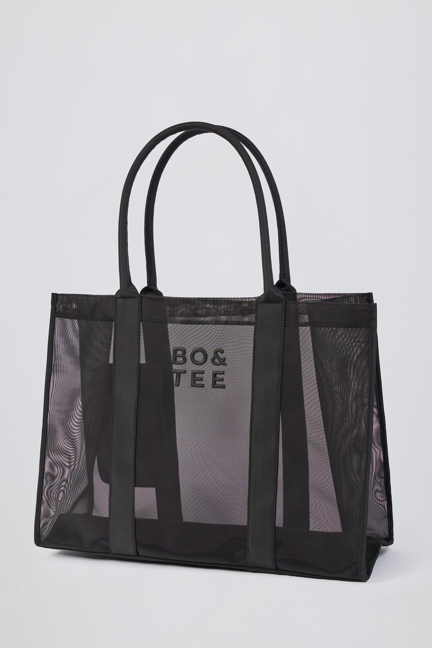 Mesh Tote Bag in Black