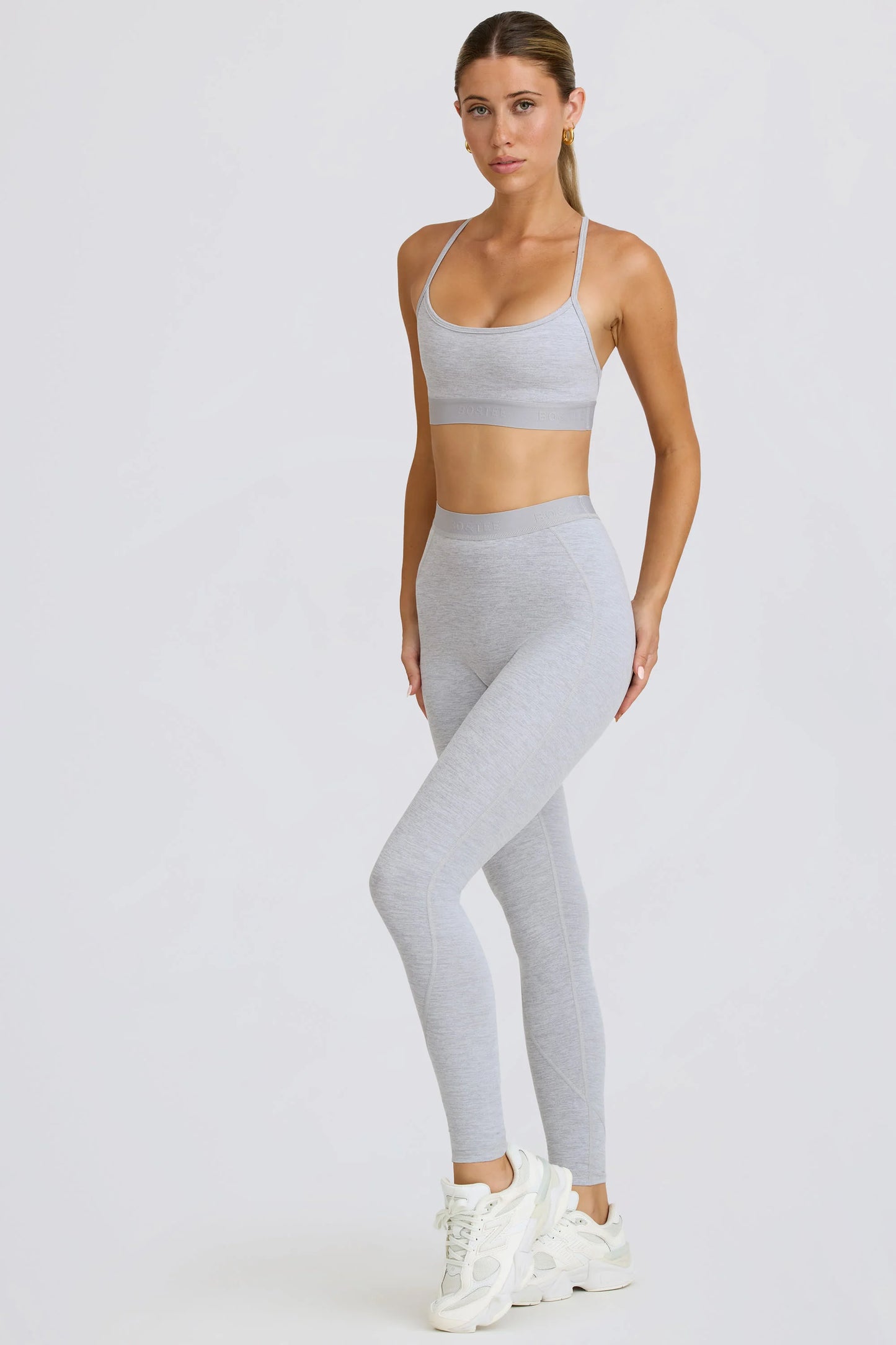 Soft Active Leggings in Grey Marl