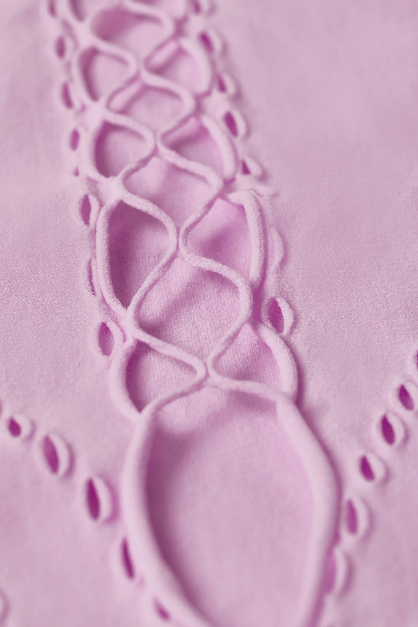 Lace-Up Bodysuit in Violet Pink