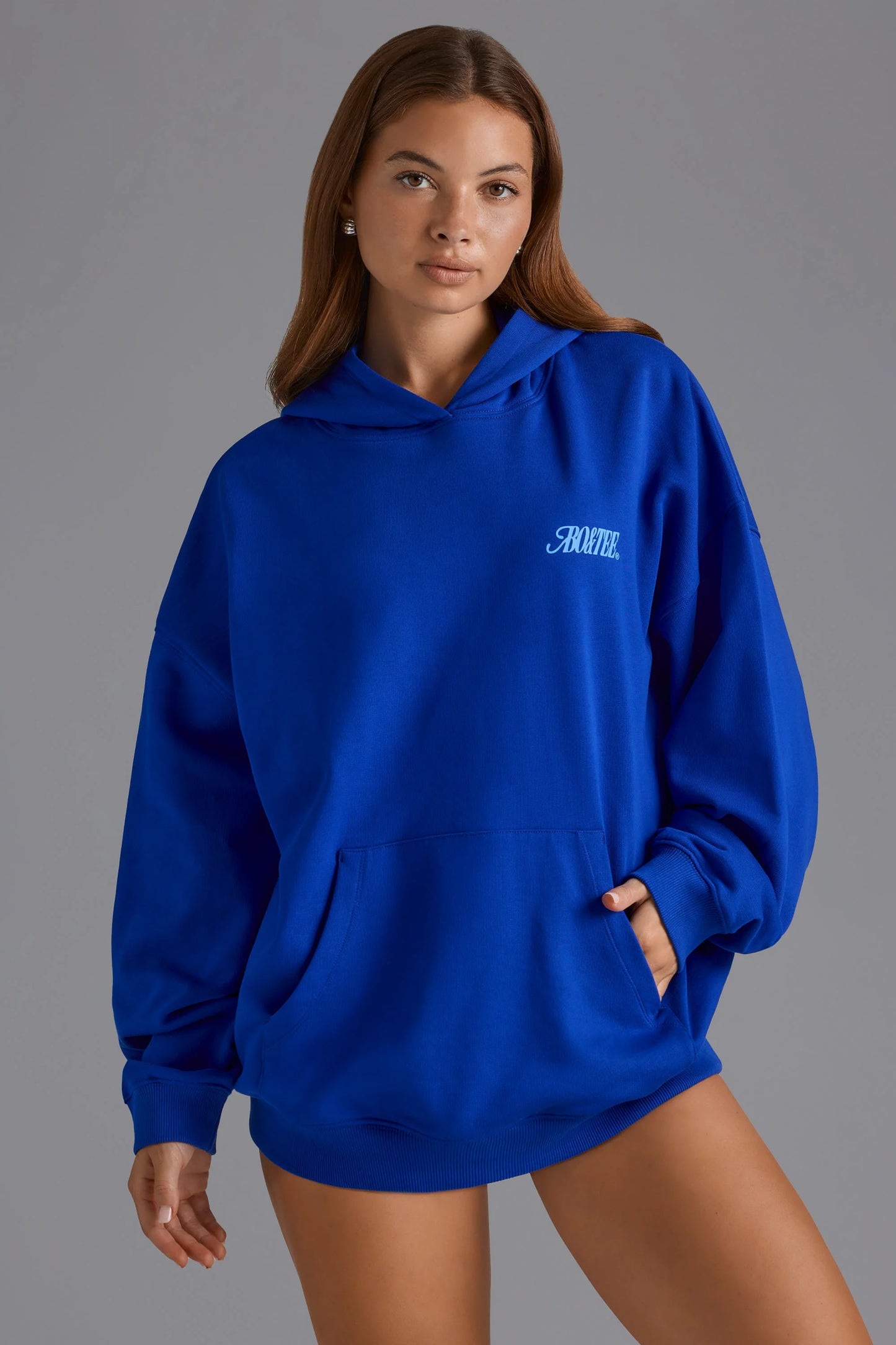 Oversized Hoodie in Royal Blue