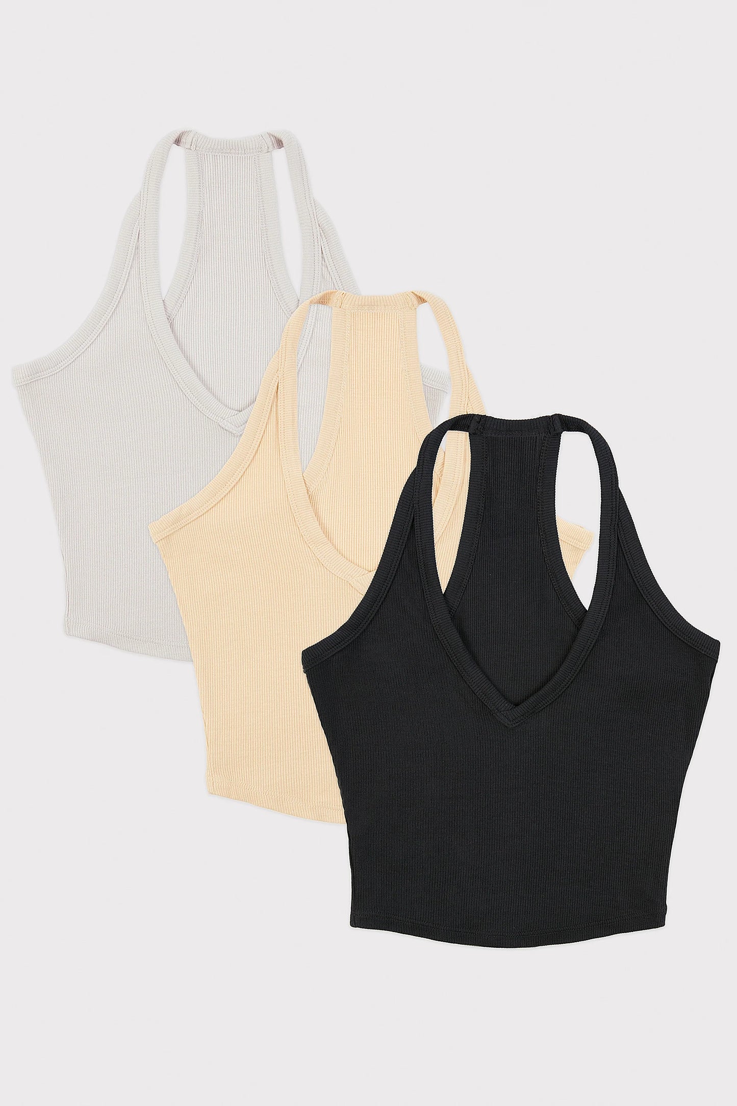 Modal Rib V Neck Tank Top Bundle