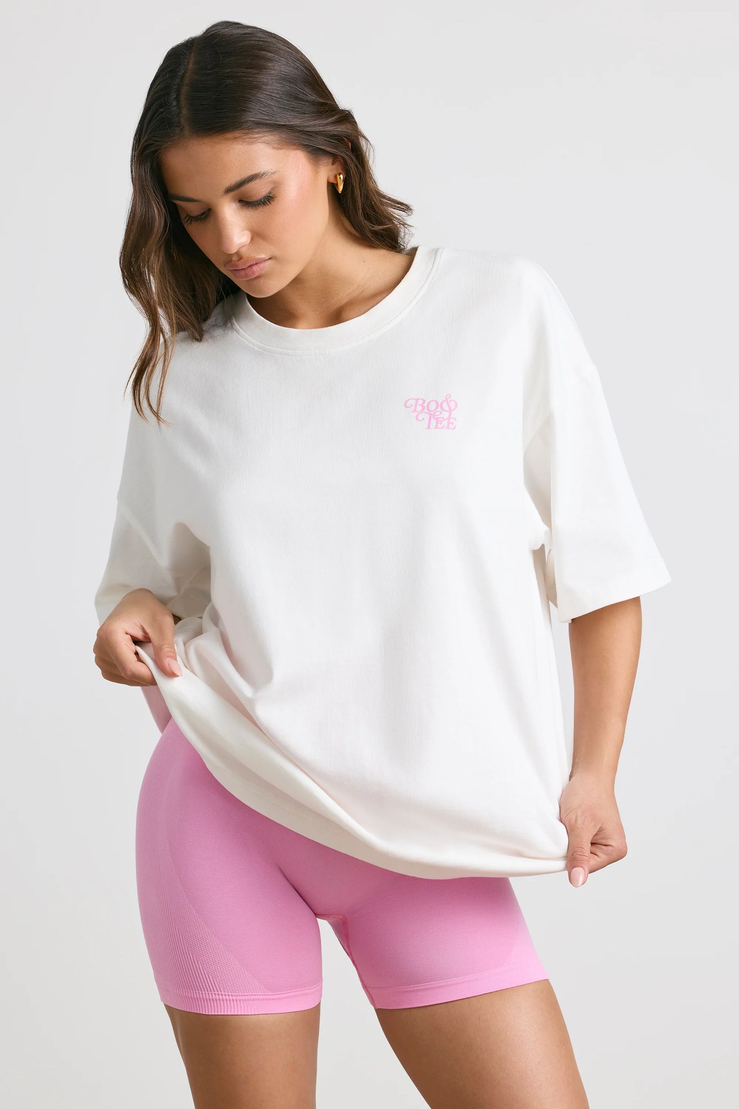 Oversized Short-Sleeve T-shirt in White