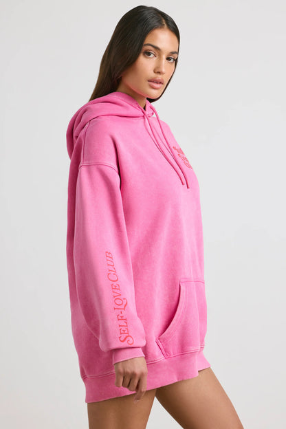 Oversized Hoodie in Hot Pink