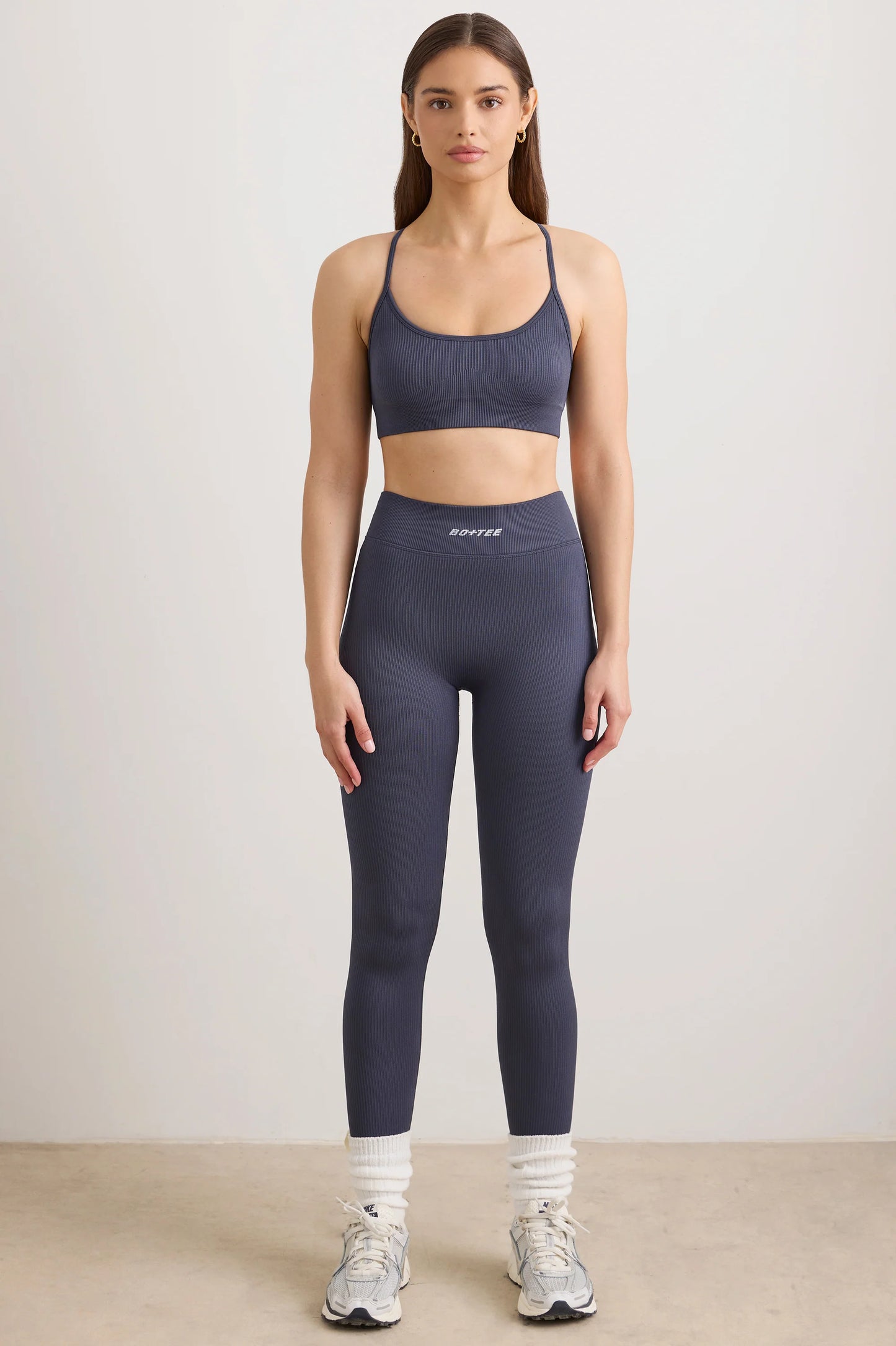 FlexiRib High Waist Leggings in Slate