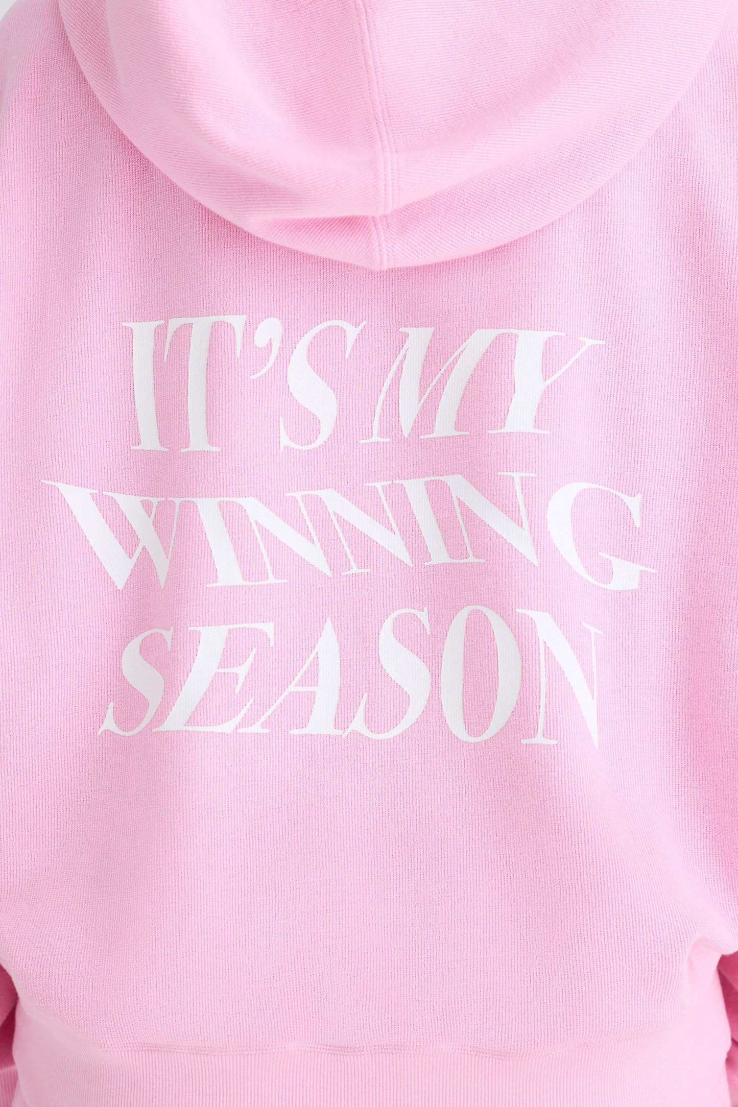 Graphic-Print Hoodie in Bubblegum Pink