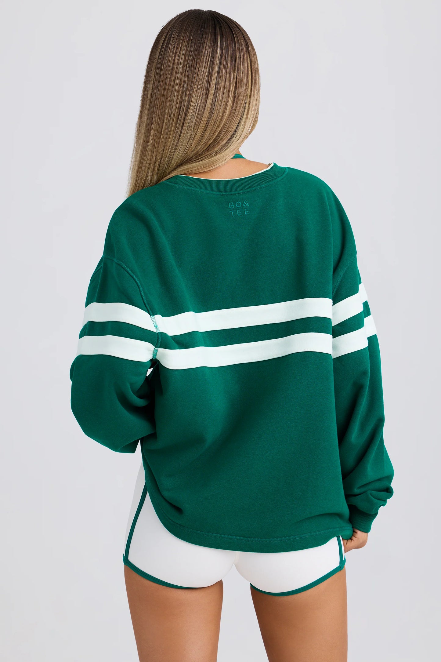 Oversized Sweatshirt in Varsity Green