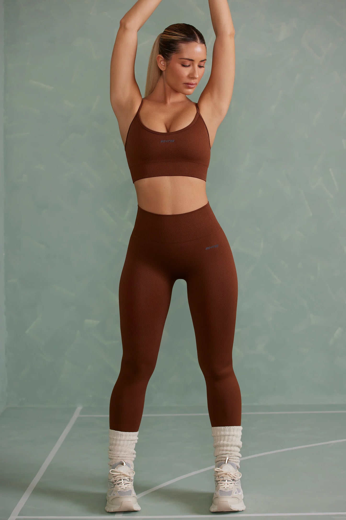 Super Sculpt Full Length Leggings in Copper Brown