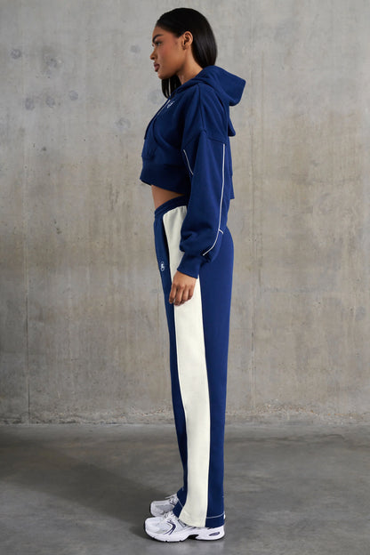 Wide Leg Sweatpants in Navy