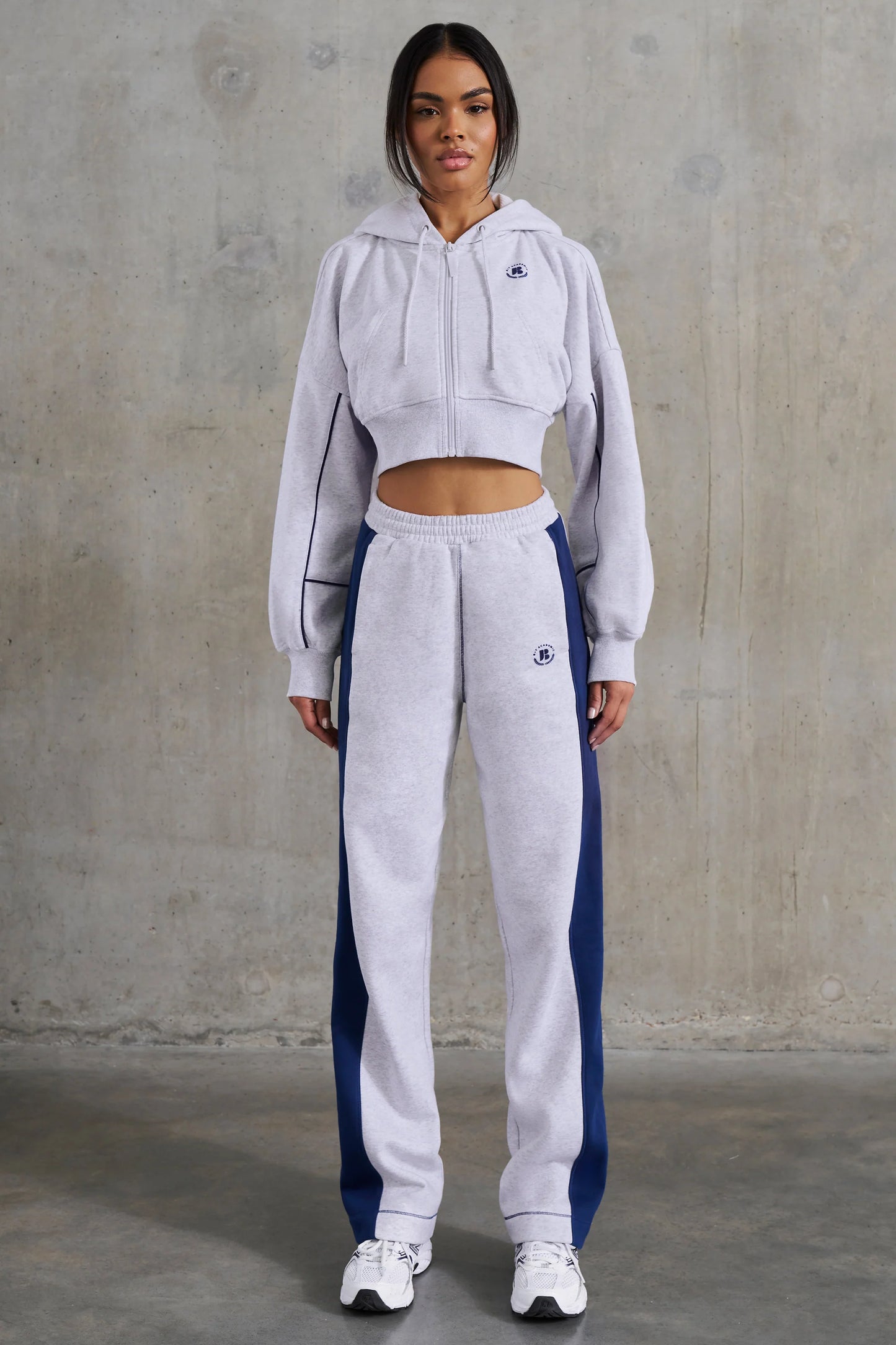 Wide Leg Sweatpants in Heather Grey