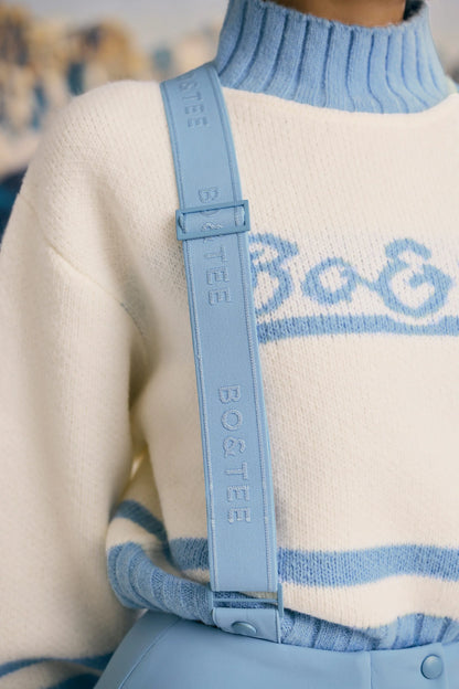 Fleece-Lined Ski Trousers in Ice Blue