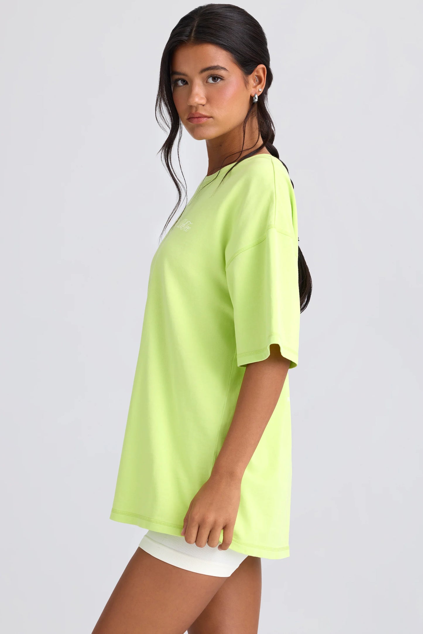 Oversized Short-Sleeve T-Shirt in Key Lime