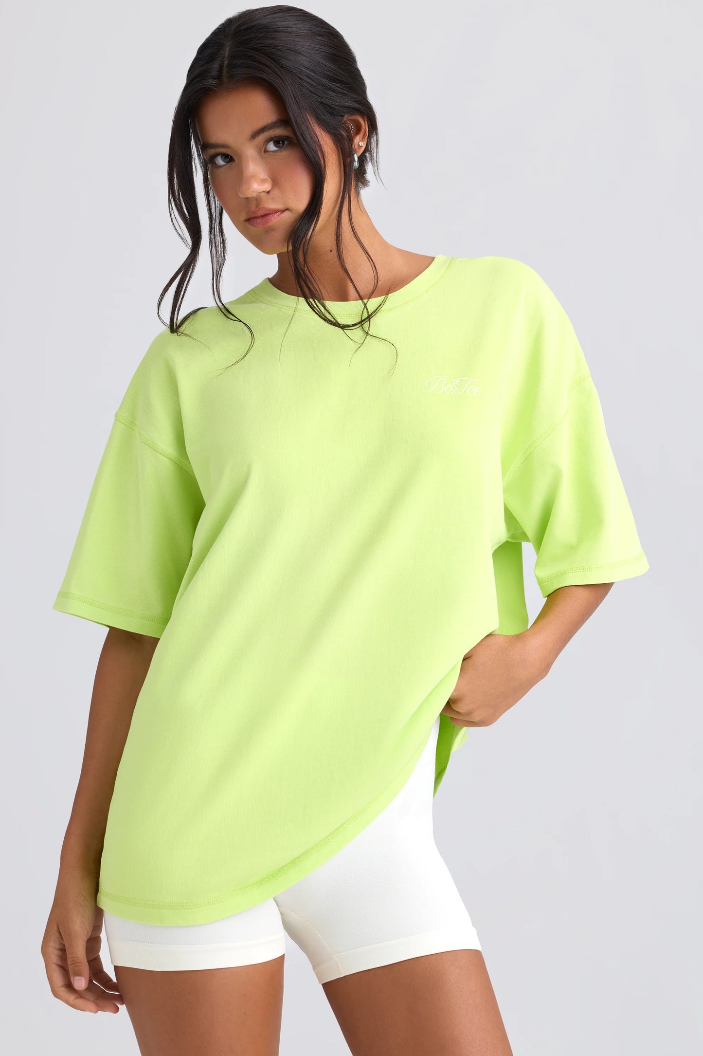 Oversized Short-Sleeve T-Shirt in Key Lime