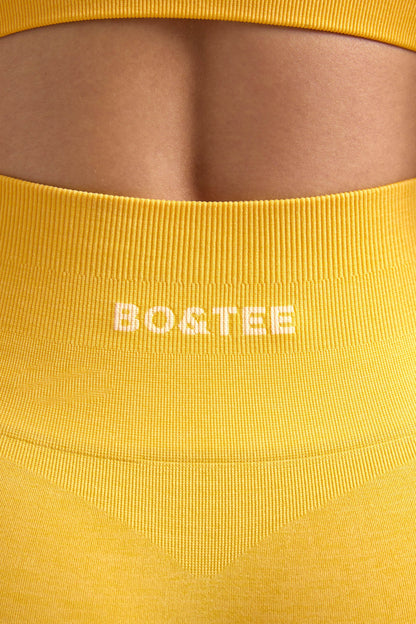 Define Luxe Mini Shorts in Golden Yellow