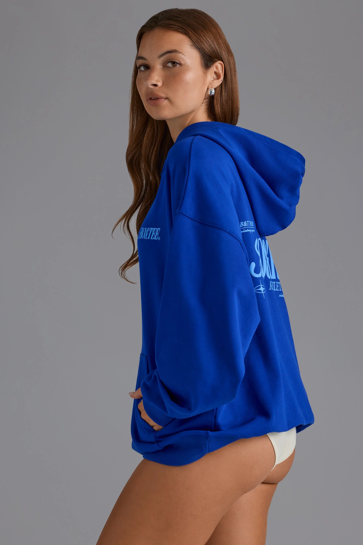 Oversized Hoodie in Royal Blue